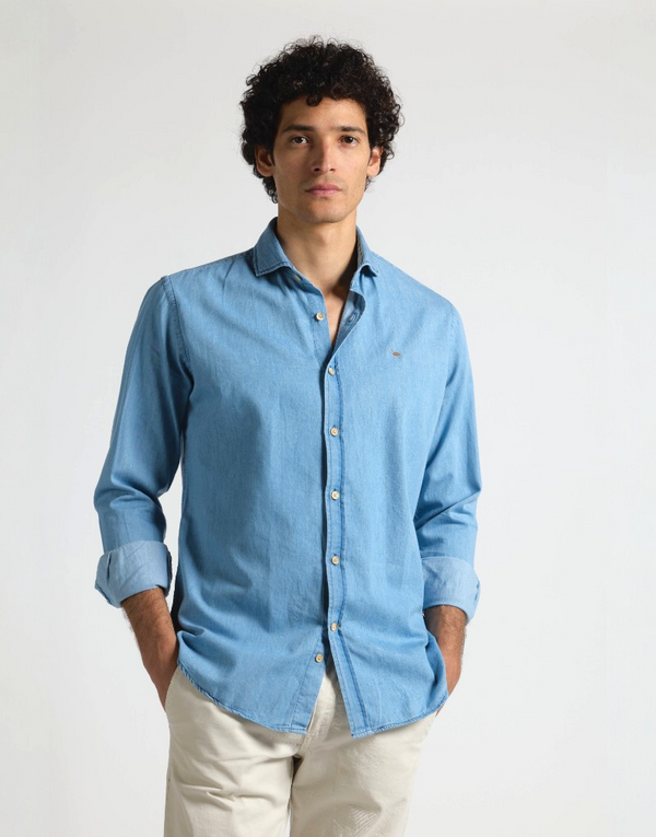 Camisa italia denim azul