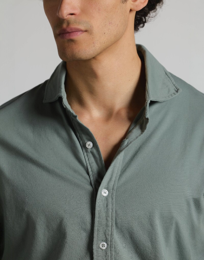 Camisa de punto khaki