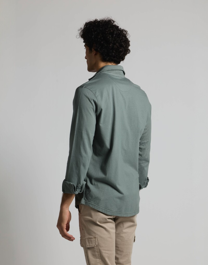 Camisa de punto khaki