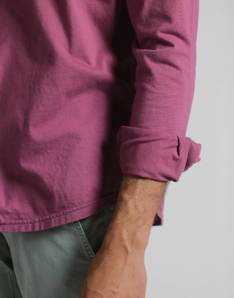 Camisa de punto grosella