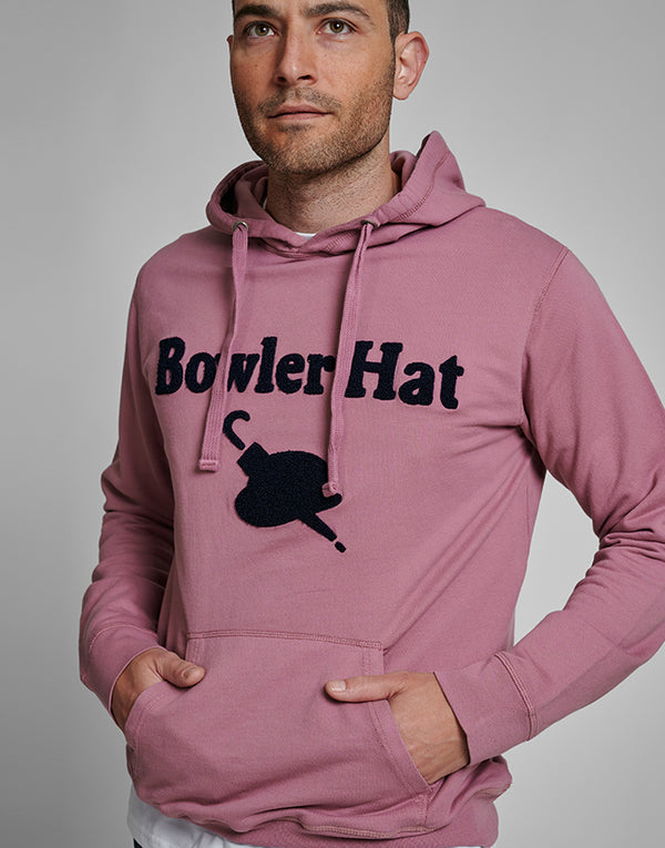 Sudadera gorro grosella lavada bordado Bowler Hat.