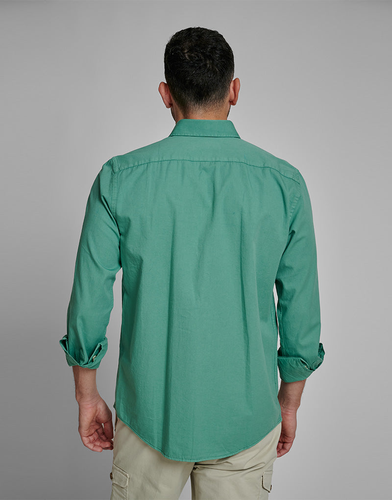 Camisa sarga verde