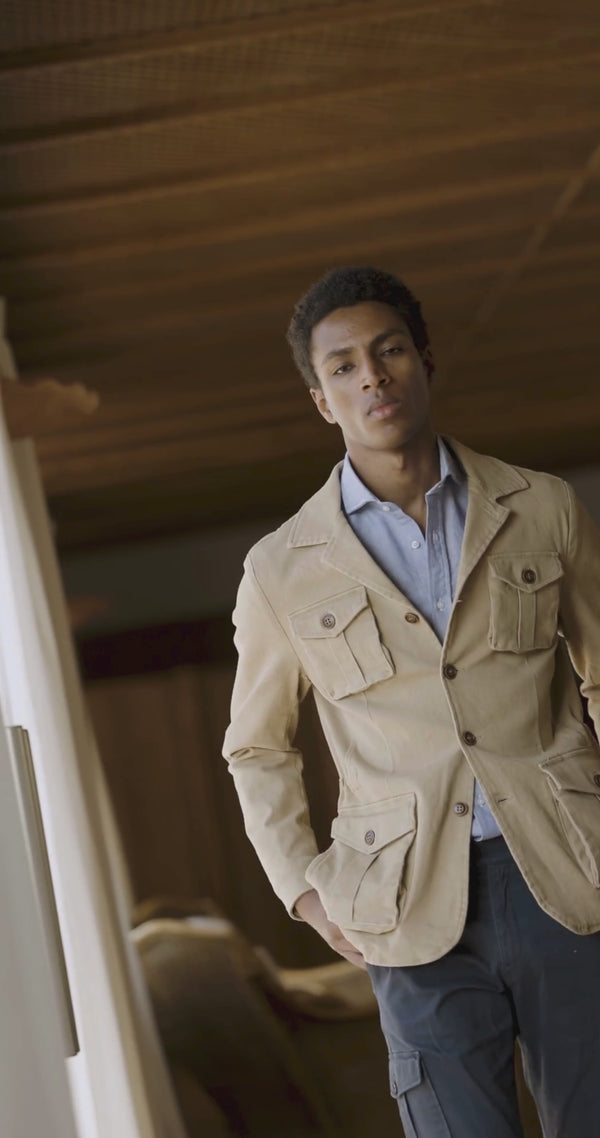 Sahariana solapa beige