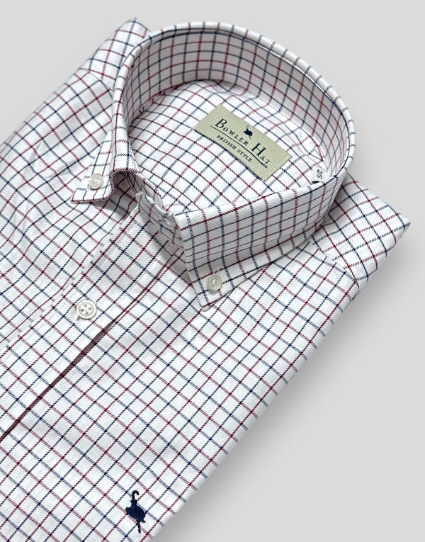 Camisa cuadros mini harrys marino y burdeos