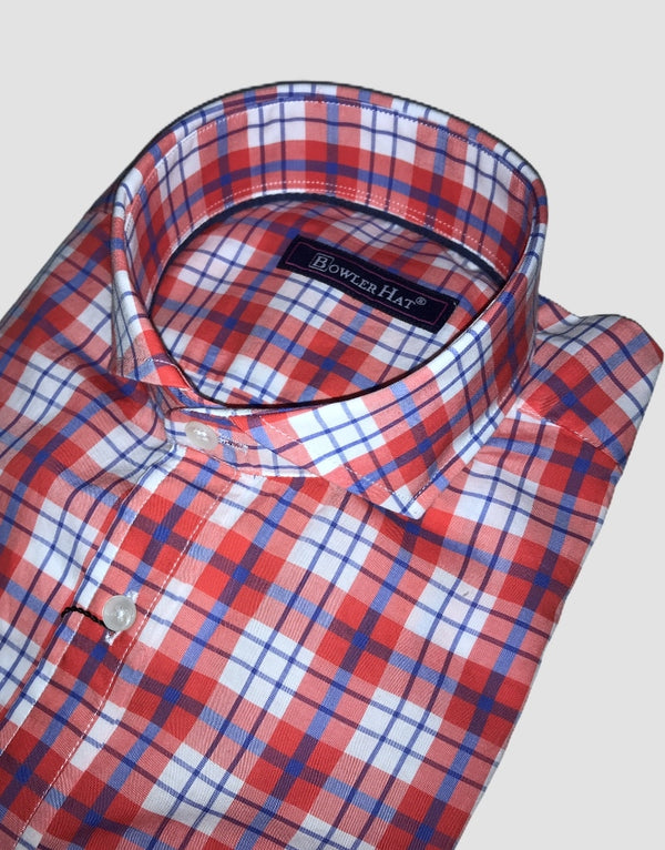 Camisa cuadros madras roja