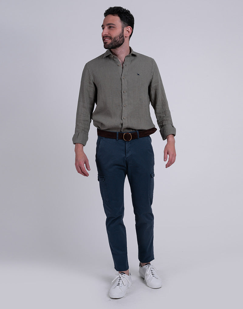 Pantalón cargo zújar azul marino