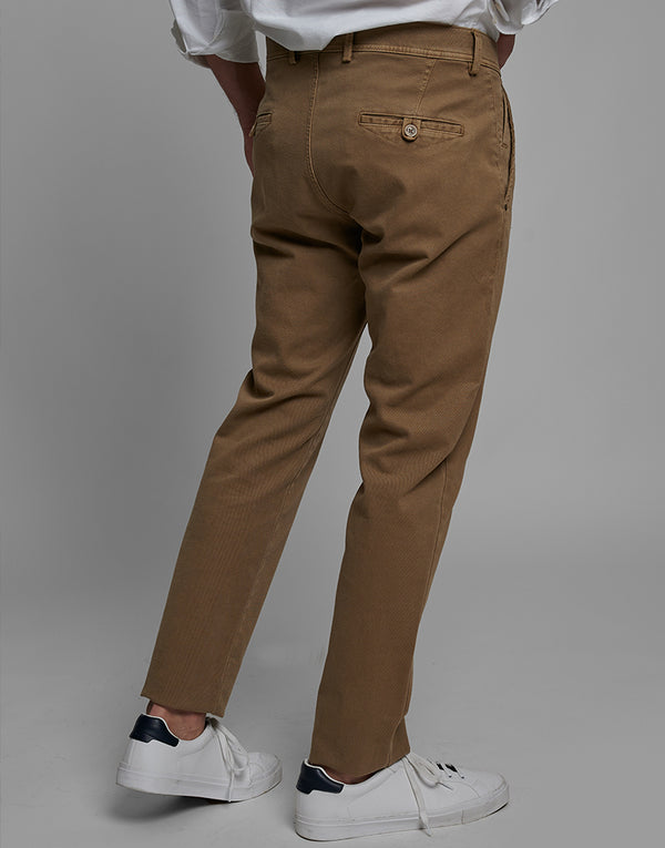 Pantalón sport estructura beige