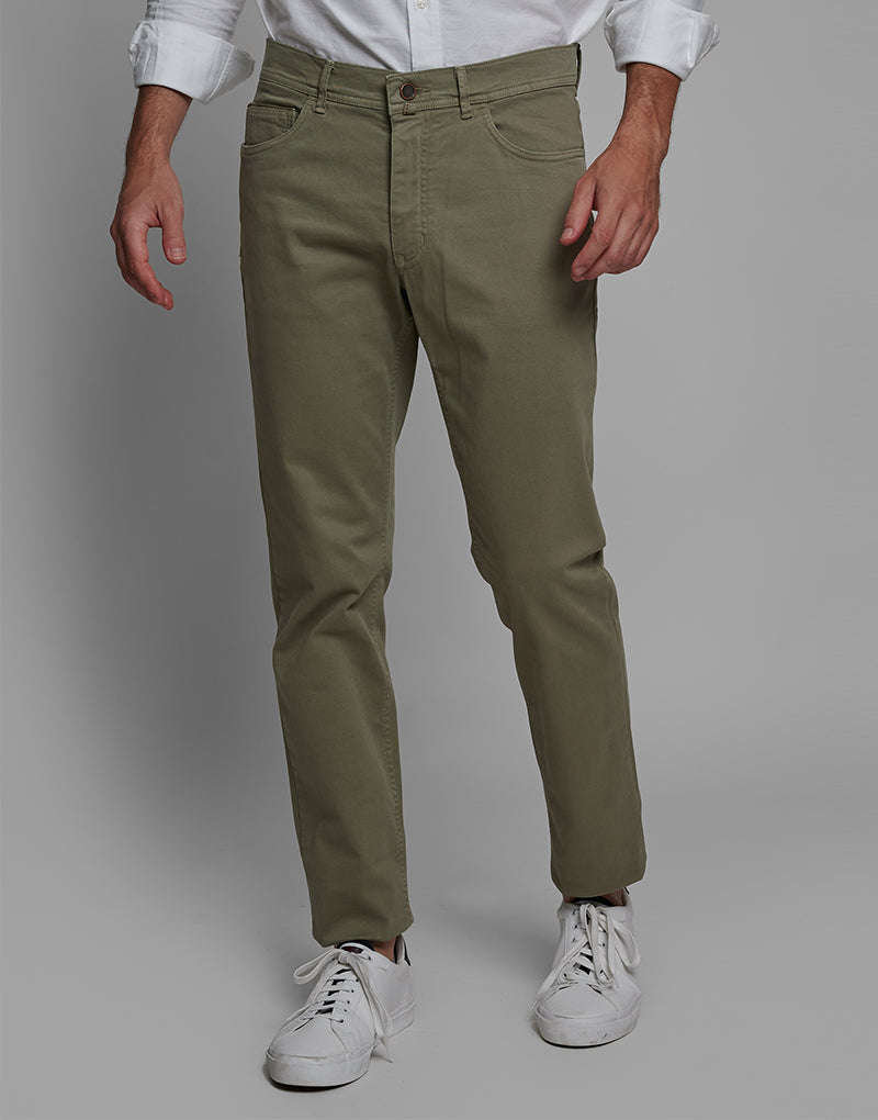 Pantalón cinco bolsillos Serena verde