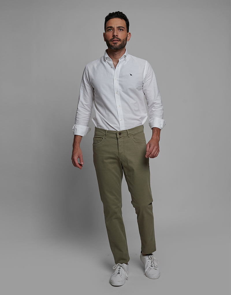 Pantalón cinco bolsillos Serena verde